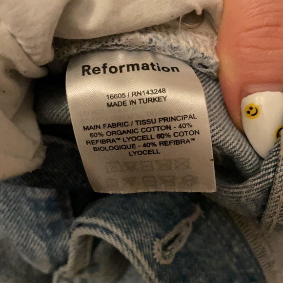 Reformation Cynthia High Rise Straight Cropped Jeans - Picture 9 of 12